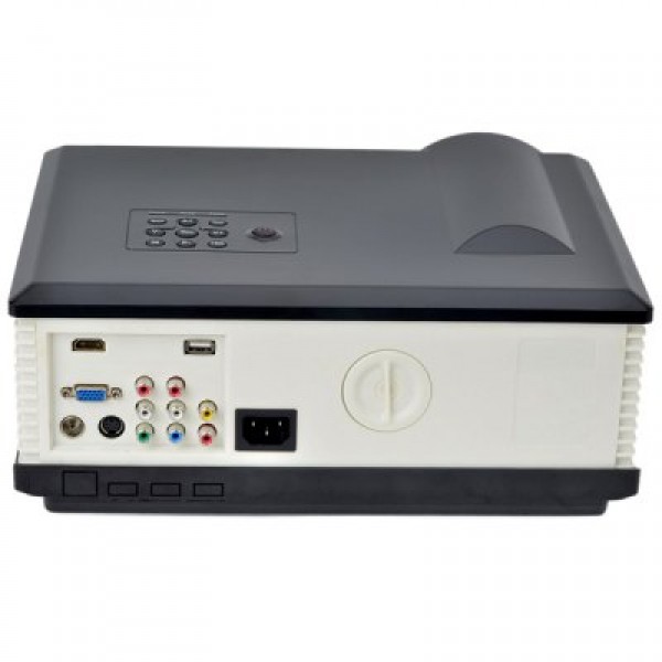PH058 200 Lumens 1024 x 768 Pixels Home Theater Business LCD Projector Support HDMI TV AV VGA USB Inputs US Plug