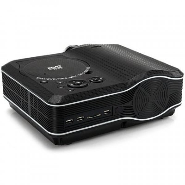  -388 80 Lumens 800 x 600 Native Resolution Projector with DVD EVD MP3 MP4 MP5 Input