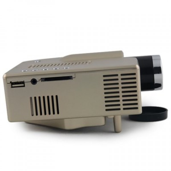 BT-60MultimediaD Projector 400LM 320 x 240 Native Resolution for Home Education Office Support 1080P