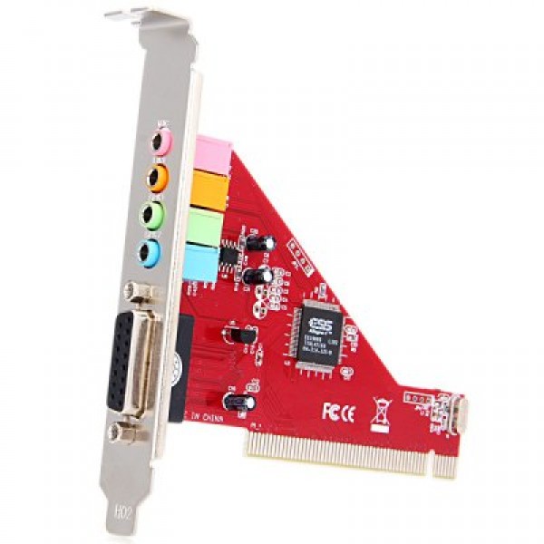 2-Channels Multifunctional 32-bit PCI Bus 3D Sound Adapter Card Support Windows 95 98 2000 ME