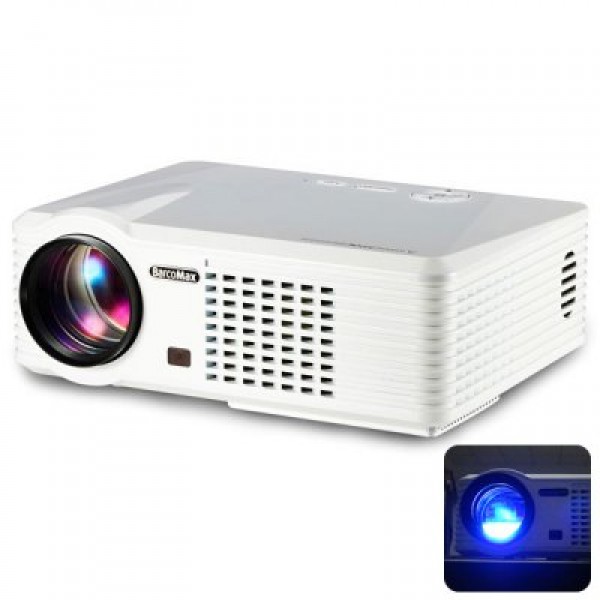 PRS200 Full Function 1500 Lumens 800 x 480 Native ResolutionD Projector Support HDMI RCA VGA USB S-video Input for Home Theater Business