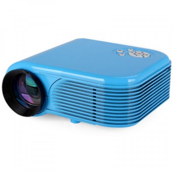 H88 Multifunctional 180 Lumens 153600 RGB PixelsD Projector withe Correction for Home Entertainment ( AC 100 - 240V )