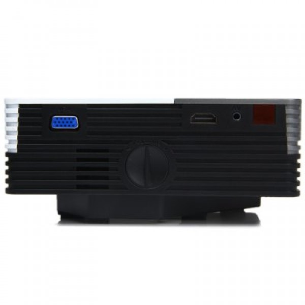 GM50 Full Function 80 Lumens 480 x 320 Native Resolution LCD Projector Support HDMI AV VGA USB SD Card Input for Home Theater Business