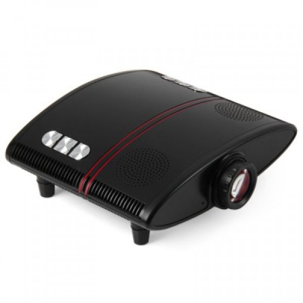 - 269D 2.4 inch TFT LCD Projector 60LM 320 x 240 Pixels with HDMI VGA Slot IR Remote Control Support 720P