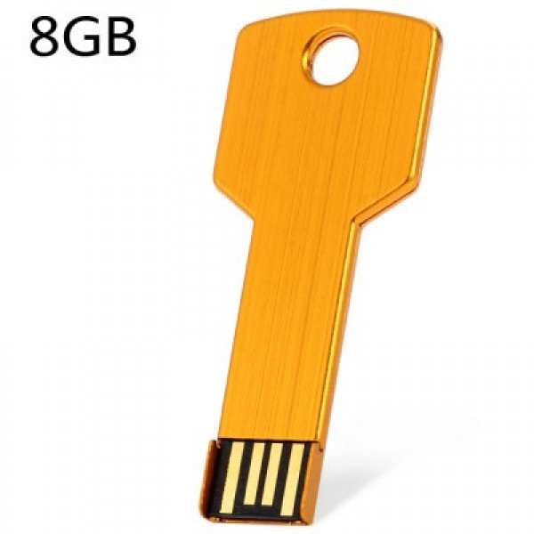 8G USB 2.0 Flash Drive Metal Key Design...