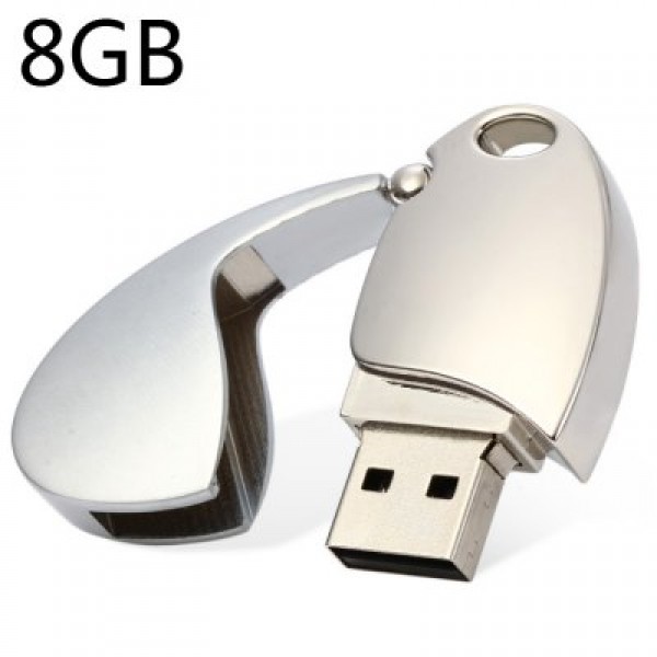 USB 2.0 8GB Flash StickOval Shape for Ho...