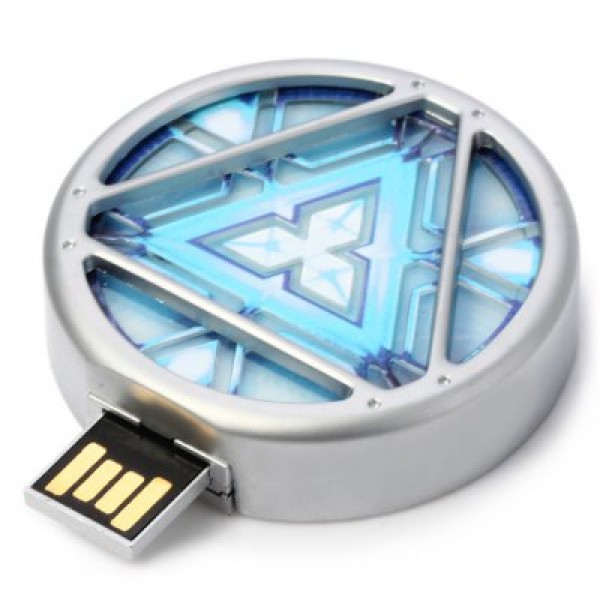 USB 2.0 32GB Flash Stick Iron Man Energy PiRetractabU Disk