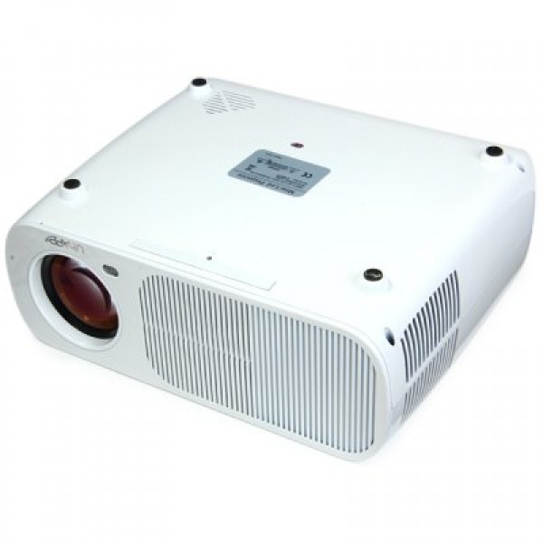 U-20 LCD Projector 2600Lm 800 x 480 Pixels HD 1080P Projection with USB HDMI AV Input for Home Office Outdoor