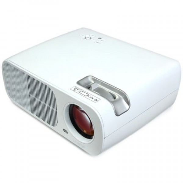 U-20 LCD Projector 2600Lm 800 x 480 Pixels HD 1080P Projection with USB HDMI AV Input for Home Office Outdoor